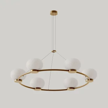 Люстра Irzo 6 состаренное золото 110X110X314.5 CM