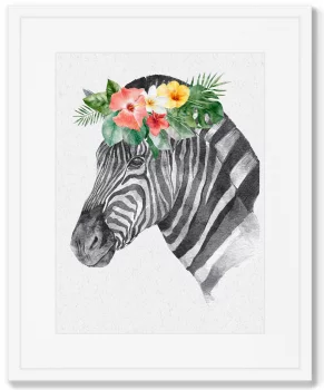 Постер в раме Graceful zebra 42X52 CM