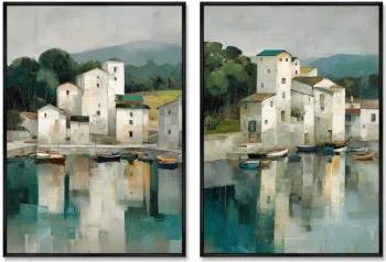 Набор из двух постеров на холсте A lake That Holds Memories 75X105 / 75X105 CM