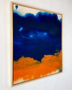 Orange Blue 70X60X4 CM