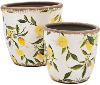 Набор из двух кашпо Limon 16X16X16 / 13X13X12 CM