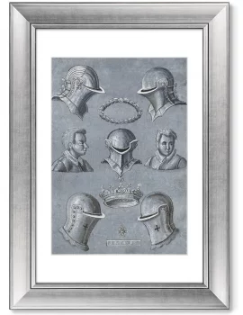 Диптих Blad met helmen 51X71 / 51X71 CM