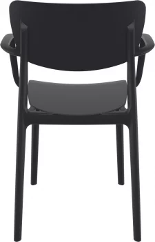 Стул пластиковый Lisa 53X54X82 CM чёрный