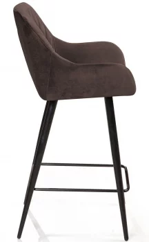 Стул полубарный Robert 48X49X93 CM антрацит