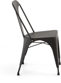 Стул из стали Malibu 44X53X85 CM чёрный
