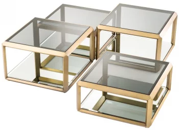 Журнальные столики Callum 75X75X48 / 75X75X36 / 75X75X48 / 75X75X36 CM