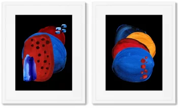 Набор из двух постеров Forms and colors 42X52 / 42X52 CM