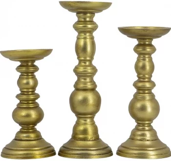 Набор из трёх подсвечников Lopo 11X11X30 / 11X11X24 / 11X11X20 CM