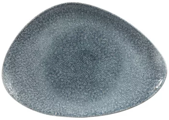 Тарелка треугольная Raku Topaz Blue 24X16 CM