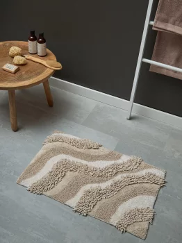 Коврик для ванной sands бежевого цвета из коллекции ethnic, 50x80 см