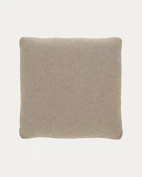 Бежевый шенилловый чехол для подушки Blok 60X60 CM