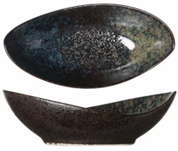 Блюдо овальное для оливок и маслин Black Yoru 10X5X3 CM