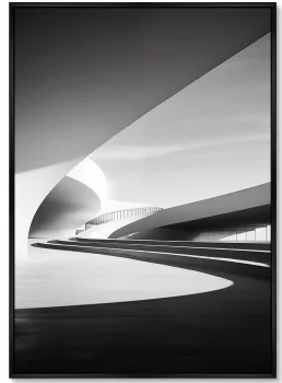 Диптих репродукций на холсте Architecture Curves of large arches 75X105 / 75X105 CM
