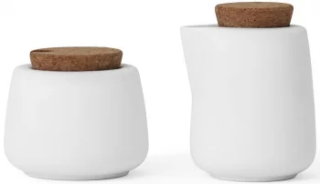 Сахарница и молочник Nicola 200 ml / 200 ml белого цвета