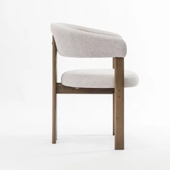 Стул Аликанте пепельная ткань ножки бук тон терра 55X77.5 CM