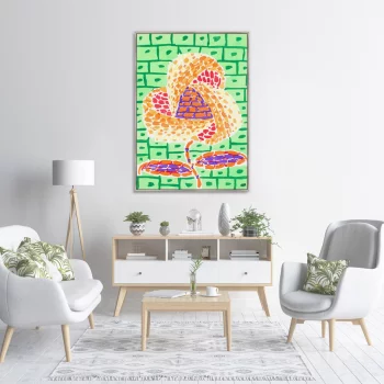 Постер на холсте Floral art nouveau artwork 75X105 CM