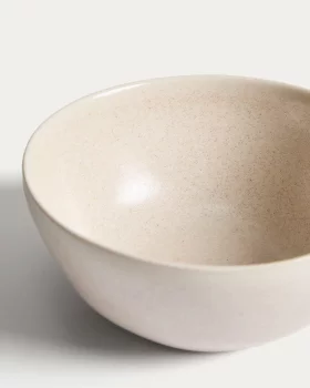 Бежевая керамическая миска Sermin 16X16X7 CM