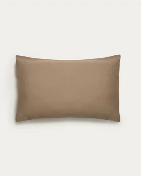 Коричневая наволочка из льняной смеси Simmel 45X110 CM