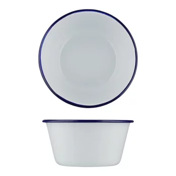 Салатник 1250 мл d 17,5 см h8 см Blue Rim эмалированая сталь SUNNEX [1]