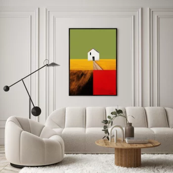 Репродукция картины на холсте Fields 75X105 CM