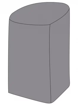 Защитный чехол на два стула серый 68X68X83 CM