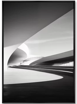 Репродукция на холсте Architecture Сurves of large arches 75X105 CM