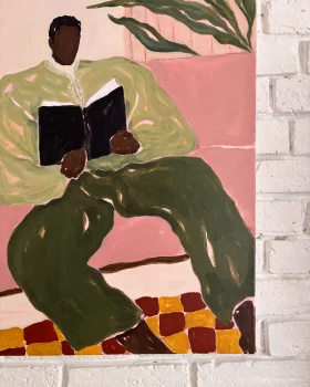 Картина The Reader 65X50X4 CM