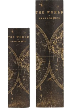 Набор шкатулок в виде книг World 27X7X33 / 25X5X25 CM