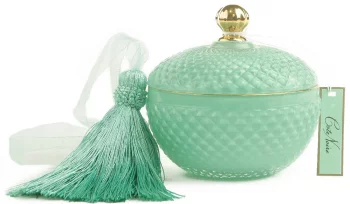 Свеча Blue Round Art Deco 65 часов горения