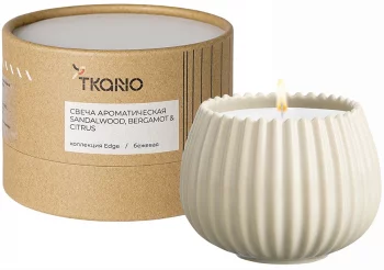 Свеча ароматическая Sandalwood Bergamot&Citrus Edge 8X8X6 CM