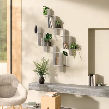 Набор из двух металлических настенных полок Montage 61X15X47 / 61X15X47 CM