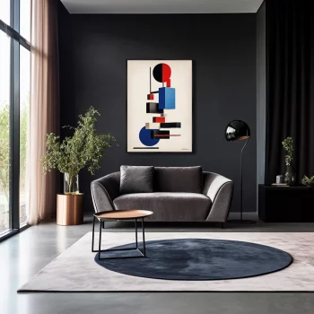Постер на холсте Geometric Rider 75X105 CM
