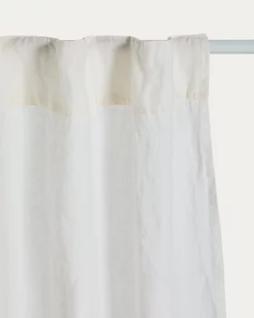 Льняная штора в цвете экрю Nolira 140X270 CM