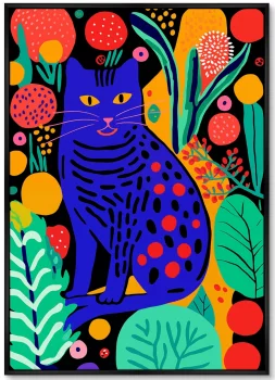 Набор из двух постеров на холсте Kitties in flowers 75X105 / 75X105 CM