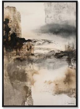 Композиция из двух репродукций картин на холсте Above the Giant Cliff 75X105 / 75X105 CM