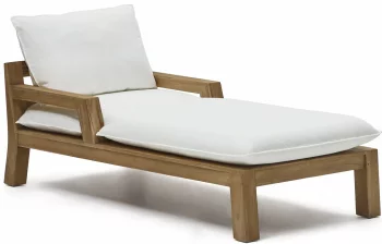Шезлонг с каркасом из тика Forcanera 68X170X85 CM