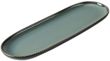 Овальное блюдо Kitchen Spirit 30X10 CM тёмно-серого цвета