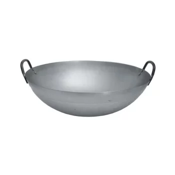 Сковорода Вок (WOK) 35 см с двумя ручками углеродистая сталь ИНДУКЦИЯ P.L. Proff Cuisine