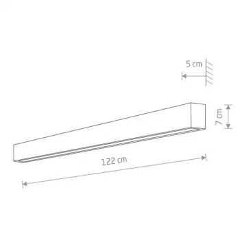 Настенный светильник Straight Wall LED