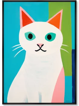 Постер на холсте And in her eyes is the question 75X105 CM