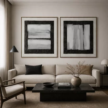 Набор из двух постеров Herald twin 100X100 / 100X100 CM
