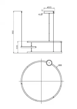 Подвесной светильник Line 83X85 CM