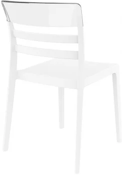 Стул пластиковый Moon 52X57X83 CM белый