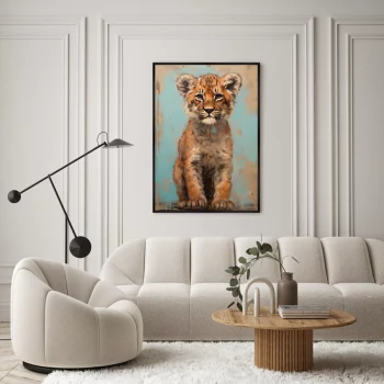 Постер на холсте Tiger 75X105 CM