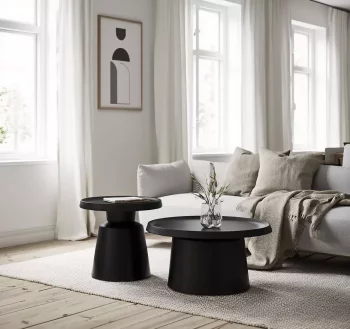 Комплект из двух столиков Rodos 70X70X39 / 50X50X48 CM
