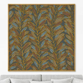 Постер на холсте Symphony of leaves 105X105 CM