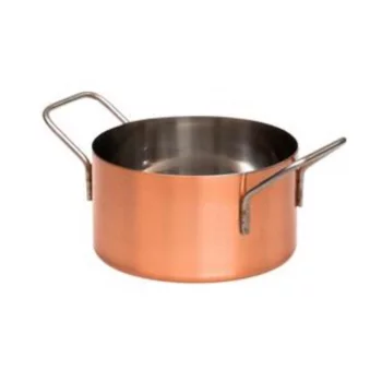 Кастрюля для подачи 10,9 см h6,1 см 550 мл круглая Copper нерж. цвет медь P.L. 