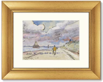 Диптих Weg langs kanaal 51X41 / 51X41 CM