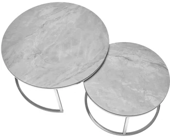 Комплект столиков Portafino 80X80X42 / 60X60X38 CM