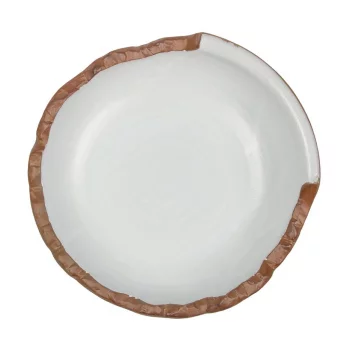 Салатник 650 мл d 22,5 см h6,5 см Crush White Matt New Brown Taiga P.L. [1]